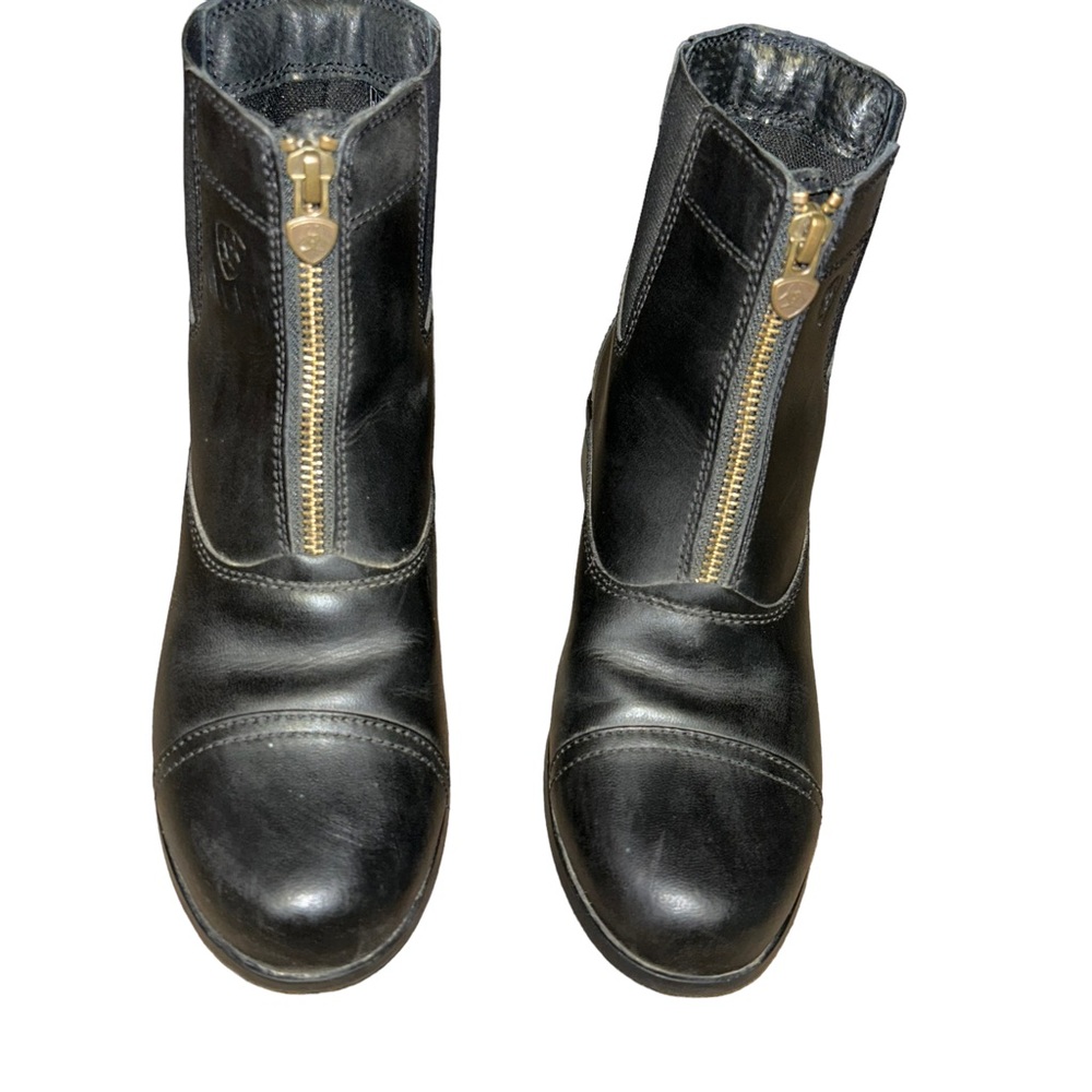 Ariat Kids, Scout Paddock Boot, black leather, gold zip